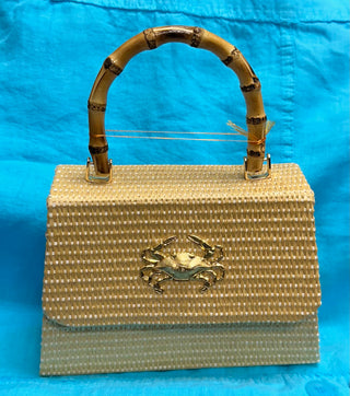 Lisi Lerch Crab with Bamboo Handle Handbag