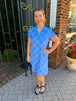 Bright Periwinkle Grid