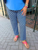 Periwinkle and Navy Geometric Link