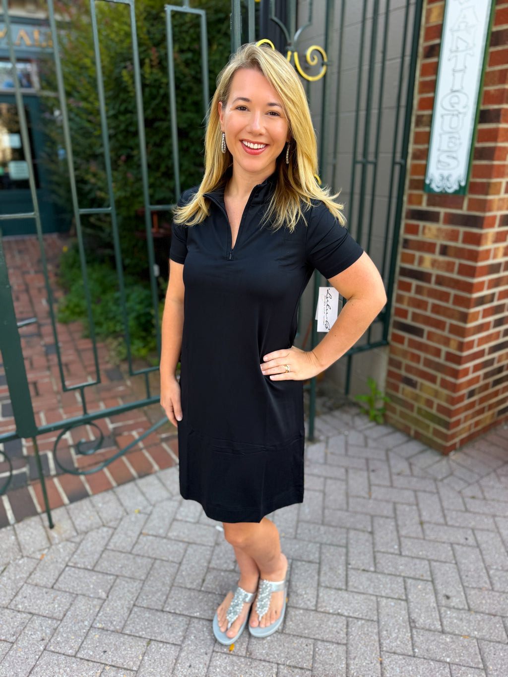 little black dress with short sleeves Lulu B Sleeve Quarter Zip – Blooming Boutique LED Dresser Off-Shoulder Satin Corset Wedding Designed for effortless everyday Color:Midnight blue