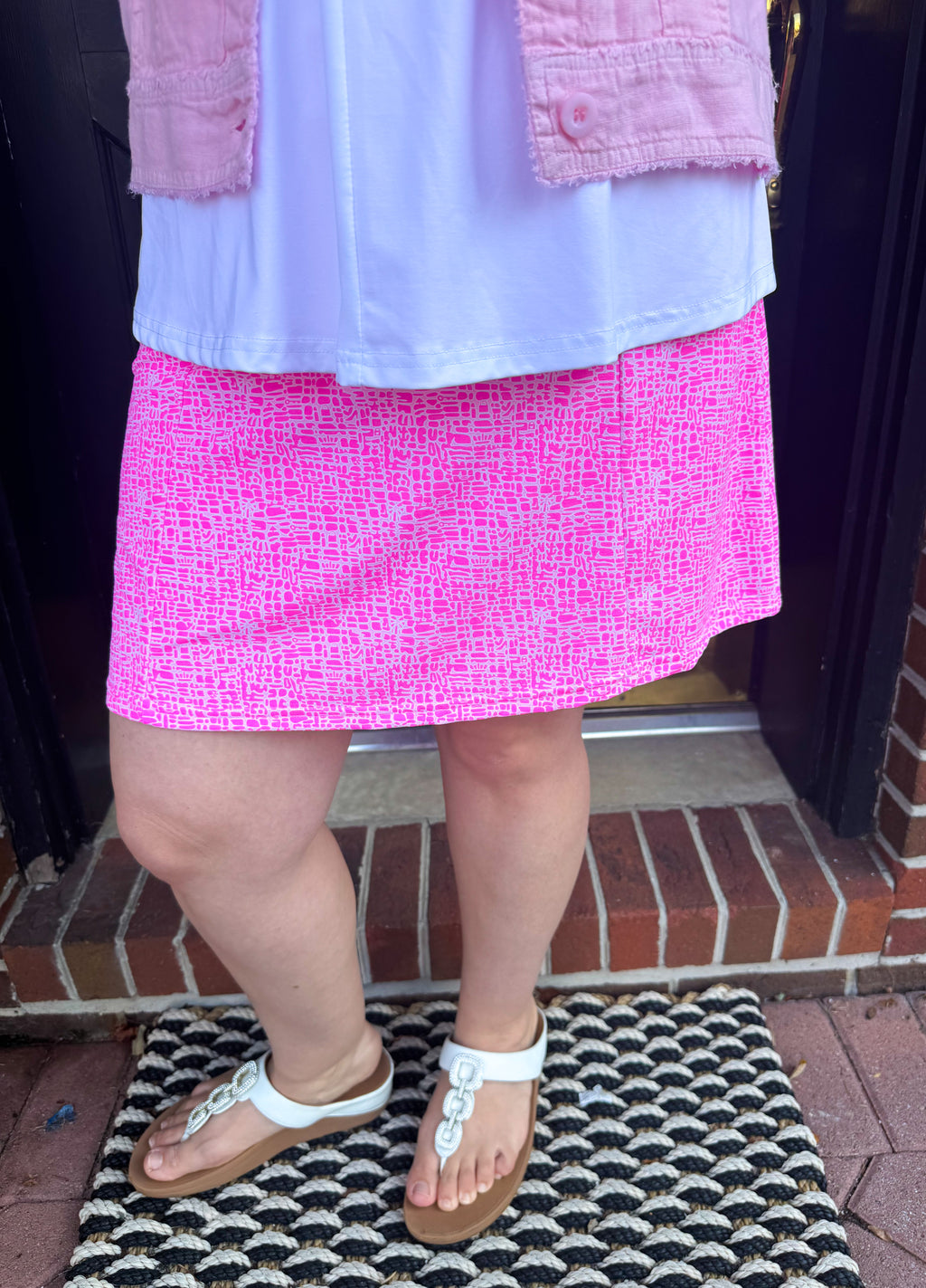 LuLu BeBe Girls Athleisure Skort - Fuchsia Pink main image 0
