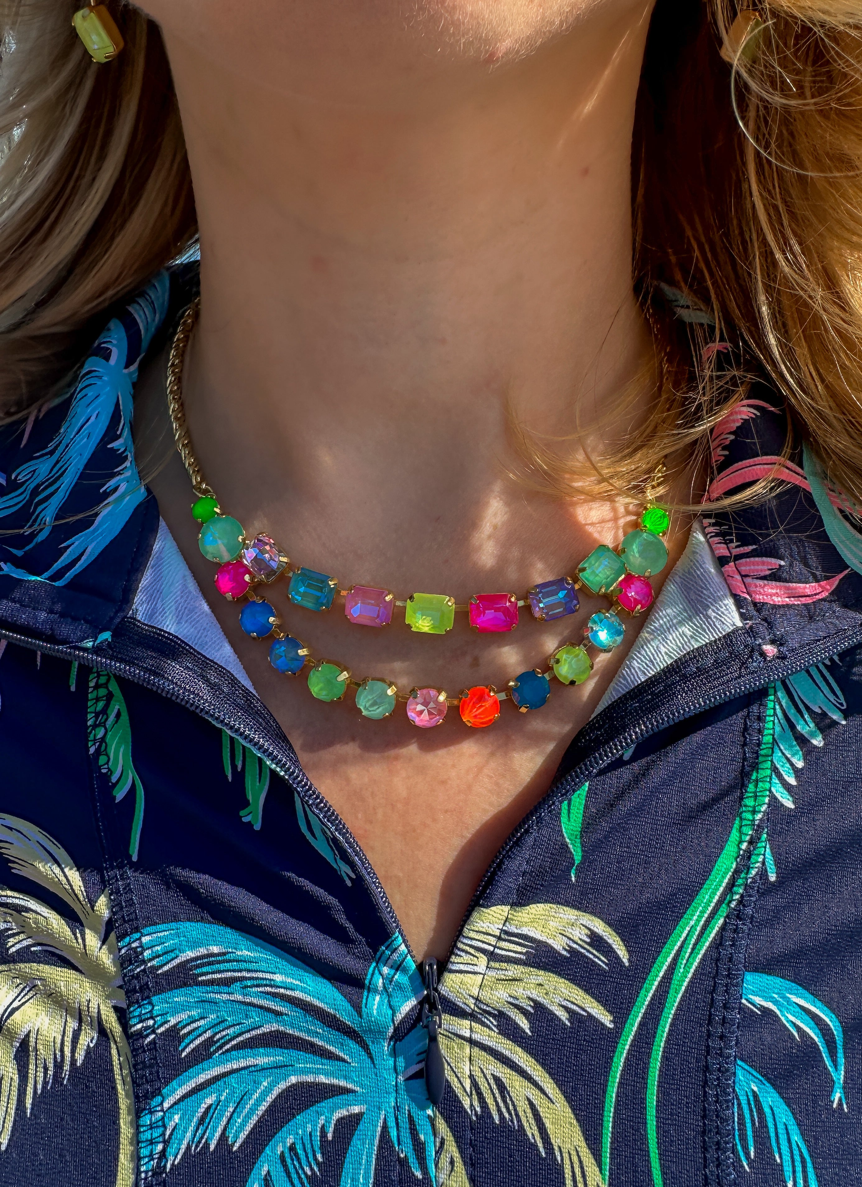 DIFFERENT NECKLACE　53cm ジョージ Sorrelli Candy Carnival Zelie Tennis Necklace – Blooming Boutique