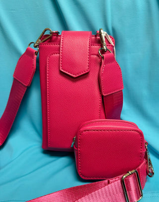 Pink Touch Screen Purse