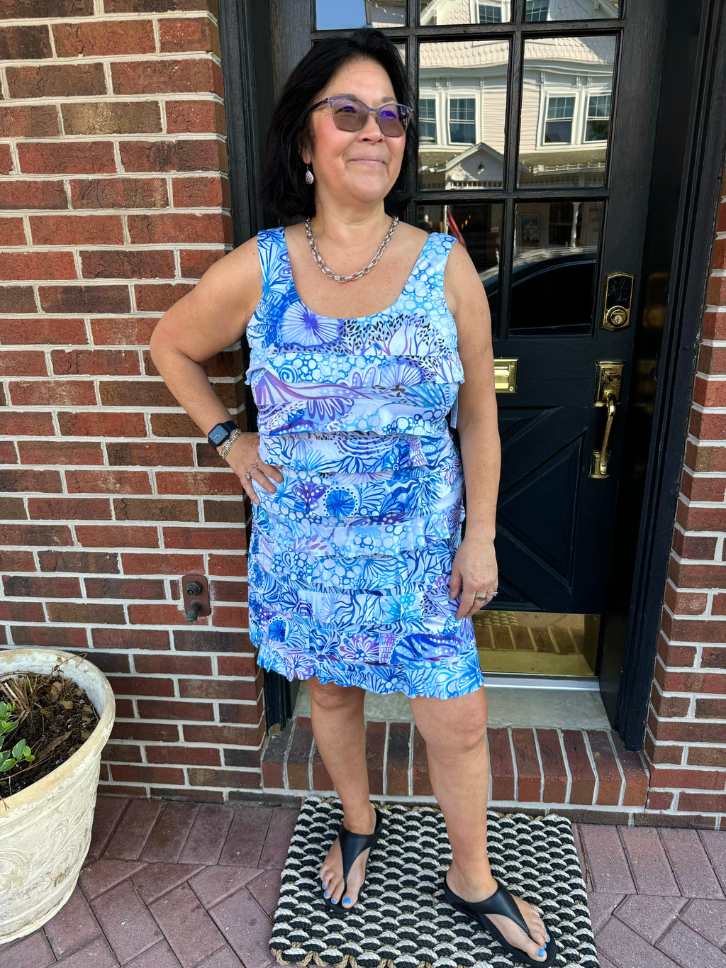 Tango Mango Purple Ocean Cha Cha Dress – Blooming Boutique
