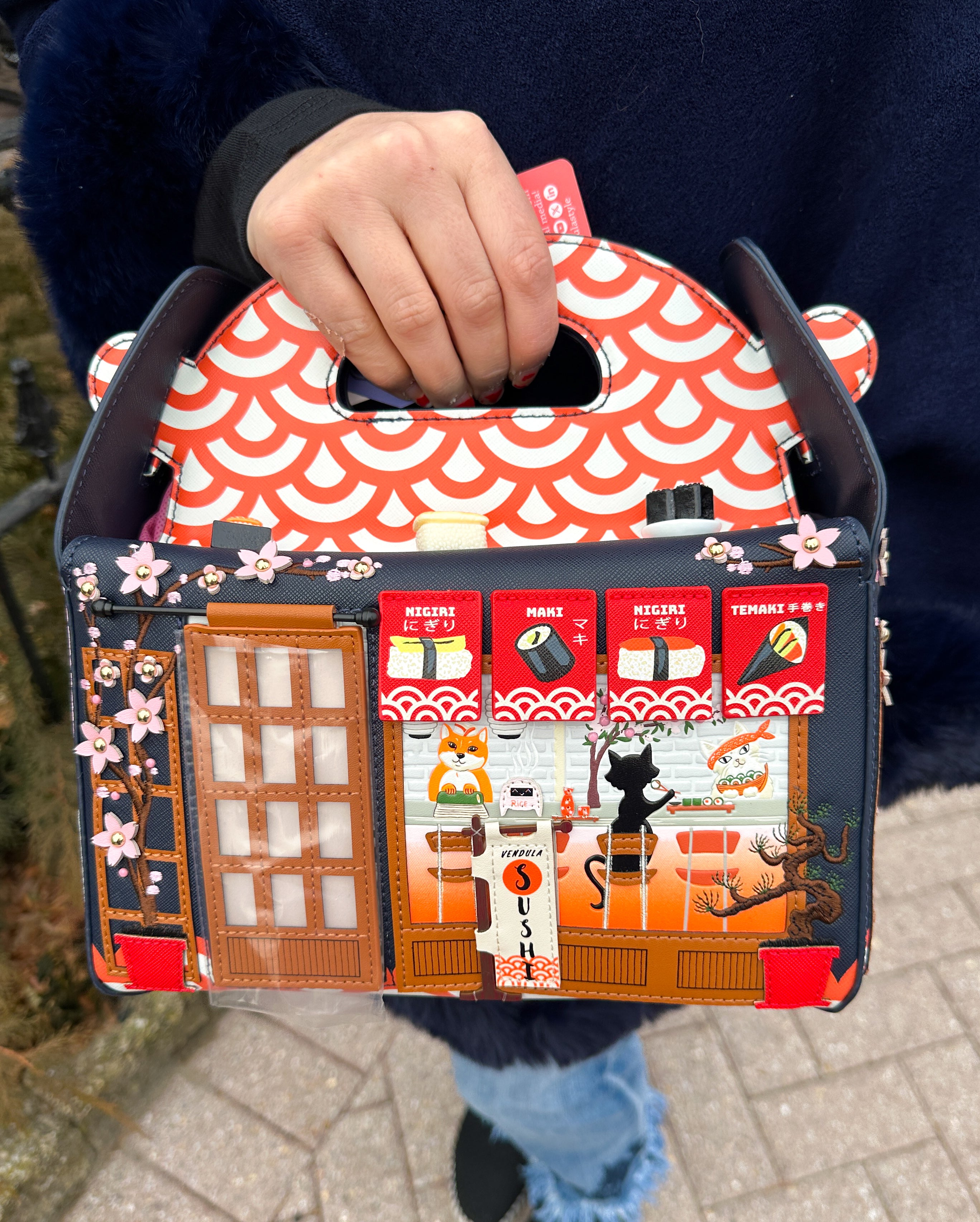 Vendula London Vendula Sushi- Blue Edition Takeaway Box Bag