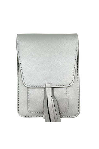 Harper Crossbody Bag Silver Shimmer