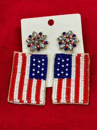 Flag Earrings