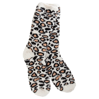 World's Softest Socks Crew Leopard