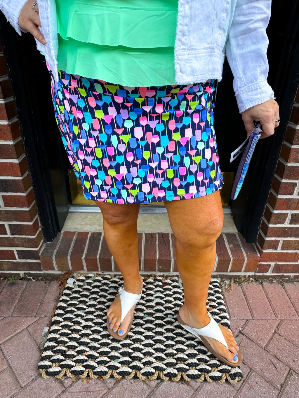 Lulu Bebe Sequin Skort Purple main image 0