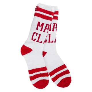 World's Softest Socks Crew Mama Claus