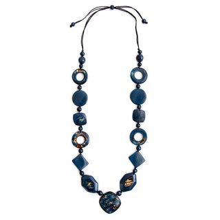 Tagua Savannah Azul Necklace