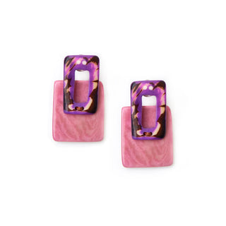 Tagua Monroe Pink Earrings