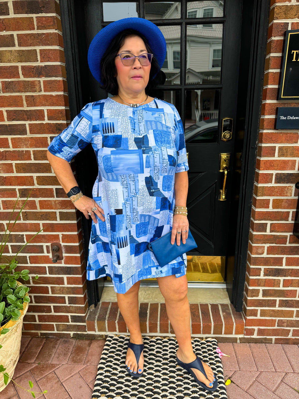 Tango Mango Coastal Chic A-line Dress with Sleeves Tango Mango Coastal Chic A-line Dress with Sleeves