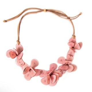 Tagua Florence Pink Necklace
