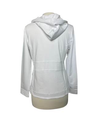 Escape by Habitat White Oceanfront Ruched Hoodie