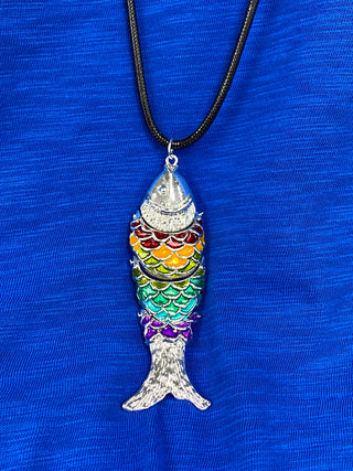 Rainbow Fish necklace