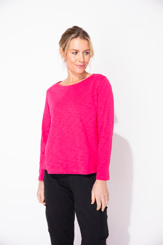 Escape by Habitat Raspberry Step Hem Boxy Tee