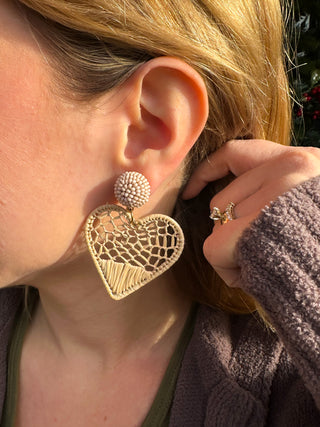 Natural Heart Earring