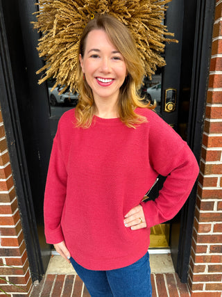 Escape by Habitat Sundown Pullover Garnet