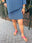 Periwinkle and Navy Geometric Link