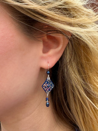 Adajio Navy Earrings