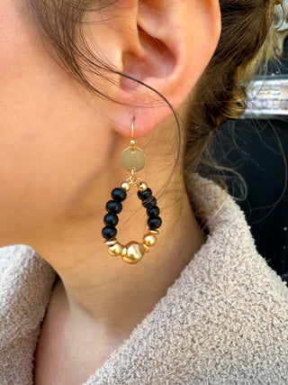 Chunky Black Earrings