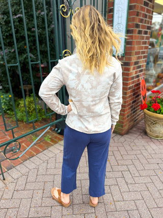 Escape by Habitat Cotton Slub Pocket Capri Navy