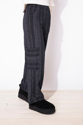 Escape by Habitat Striped Black J Pocket Cotton Flood Pant