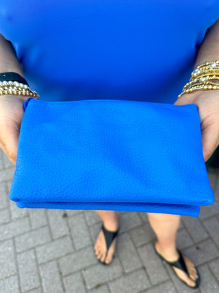 Riley Vegan Crossbody - Cornflower Blue