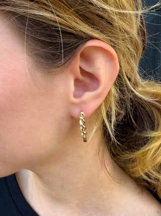 Gold Twist Earrings
