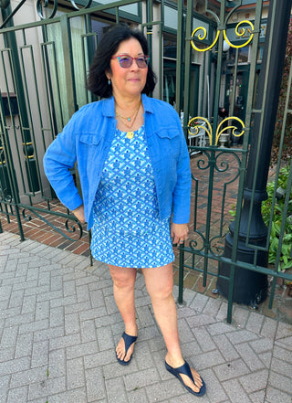 Lulu B Turtle Lattice Zip Skort