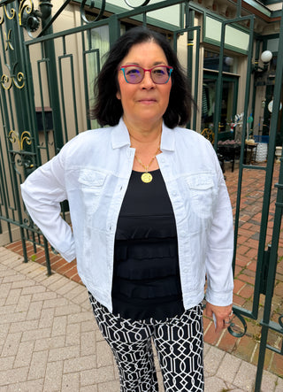 Lulu B White Tencel Jacket