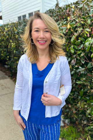 Escape by Habitat White Cotton Easy Jacket