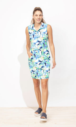 UPF Marina Print Island Dress