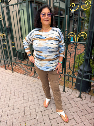 Charlie B Stream Reversible Raglan Sweater