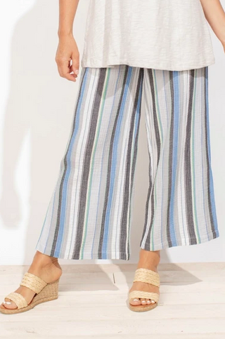 Cotton Double Stripe Marina Cabana Pants