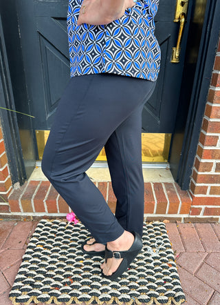 Lulu B Black Secret Pocket Capri Leggings