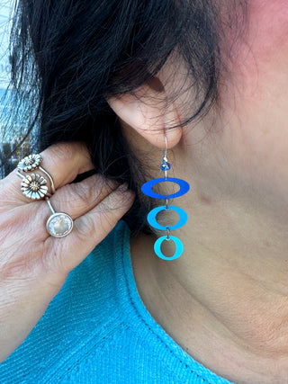 Adajio Blue Tiered Multi Earrings