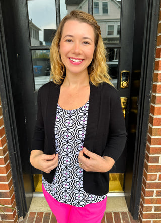 Lulu B Black Cardigan Sweater