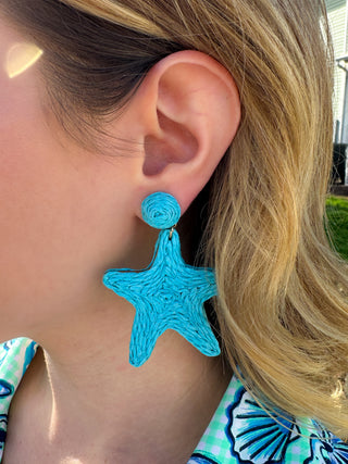 Turquoise Starfish Earrings