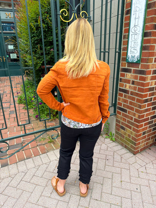 Lulu B Copper Linen Jacket