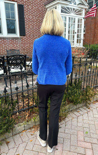 Lulu B Blue Lewes Chenille Sweater
