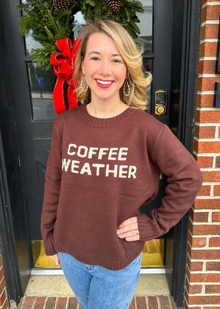Coffee Weather Knit Sweater