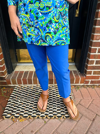 Bangladine by Lulu B Deep Sea Contemporary Capris