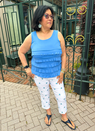 Bangladine by Lulu B Embroidered Turtle Capris