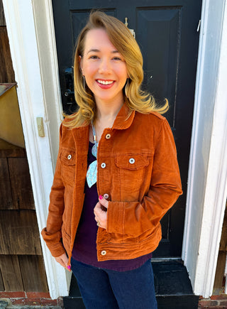 Lulu B Copper Suede Jacket