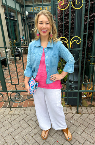 Escape by Habitat Sunkissed Double Gauze White Magic Pant