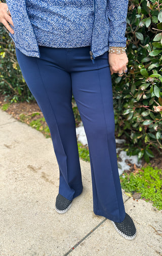Lulu B Navy Wide Leg Leggings