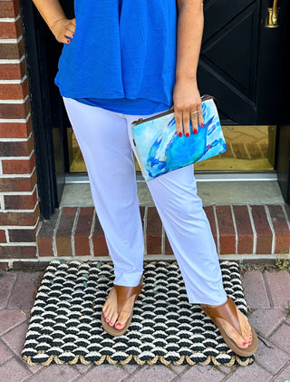 Lulu B White Secret Pocket Capri Leggings