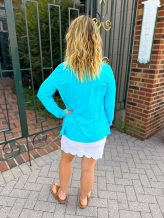 Bangladine by Lulu B White Scallop Skort